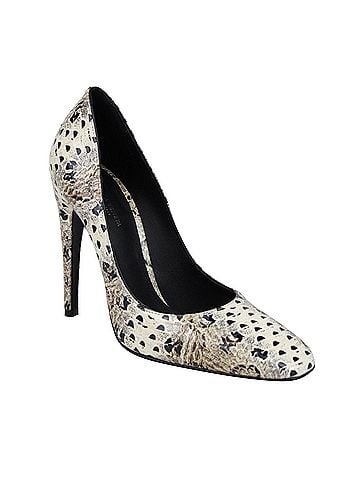 Bottega Veneta Women's Pearl / Black Leather Elaphe Circle Stiletto Heels (36 EU / 6 US) (view 1)