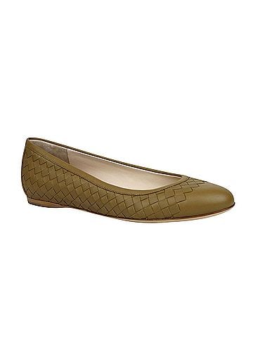 Bottega Veneta Women's Intrecciato Brown Leather Flat Slippers (40 EU / 10 US) (view 1)
