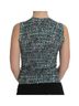 Dolce & Gabbana Basic 100% Wool Solid Blue Blue Wool Sweater Sleeveless Women's Pullover Size XL - photo 3