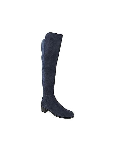 Stuart Weitzman Women's Allserve Nice Blue Suede Knee Boot(7 M) (view 1)