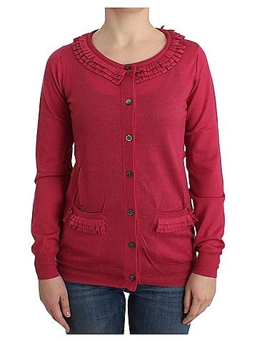 John Galliano Pink wool Women's cardigan (view 1)