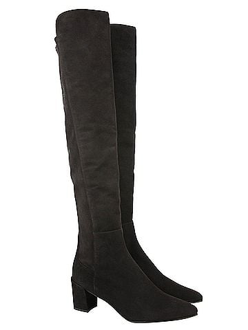 Stuart Weitzman Women's Allwayhunk Dark Brown Cola Suede Over-The-Knee Boot (10 US) (view 2)