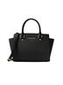 Michael Kors 100% Leather Solid Black Leather Tote One size - photo 1