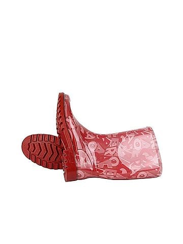 Salvatore Ferragamo Women's Farabel Red Rubber Rain Boots (6 M) (view 1)