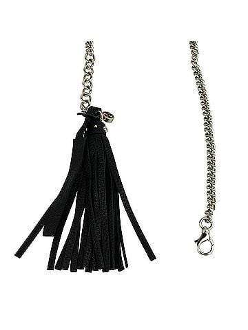 Gucci Women's Chain Tassel Gold / Black Leather Belt  Women's (90 / 36) (view 2)