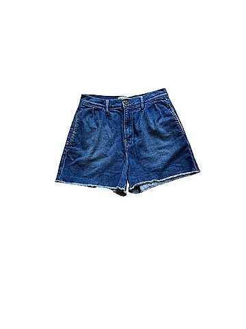 FRAME Denim Reeves Front Pleated LCSHRE179 Denim Shorts (view 1)