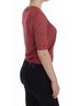 Dolce & Gabbana Basic 100% Wool Solid Red Red Wool Tweed Short Sleeve Sweater Women's Pullover Size S - photo 4