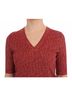 Dolce & Gabbana Basic 100% Wool Solid Red Red Wool Tweed Short Sleeve Sweater Women's Pullover Size S - photo 5