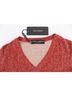 Dolce & Gabbana Basic 100% Wool Solid Red Red Wool Tweed Short Sleeve Sweater Women's Pullover Size S - photo 6