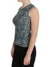 Dolce & Gabbana Basic 100% Wool Solid Blue Blue Wool Sweater Sleeveless Women's Pullover Size XS - photo 2