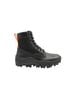 MCM 100% Leather Solid Black Women's Black Leather Reflective Patch With Orange Pull Boots (39 EU / 9 US) Size 9 - photo 2