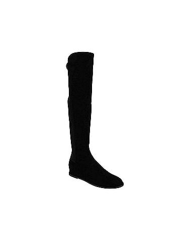 Stuart Weitzman Women's Black Mainline Suede Hidden Wedge Knee-High Boot (5 M) (view 1)