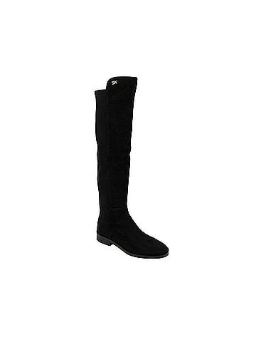 Stuart Weitzman Women's Keelan Black Suede With Logo Over The Knee Boots (36.5 EU / 6 B US) (view 2)