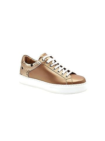 MCM Women's Rose Gold Leather Low Top Sneakers (35 EU / 5 US) (view 1)
