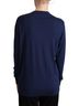 Dolce & Gabbana Basic 100% Wool Solid Blue Blue Virgin Wool Button Down Cardigan Women's Sweater Size M - photo 3