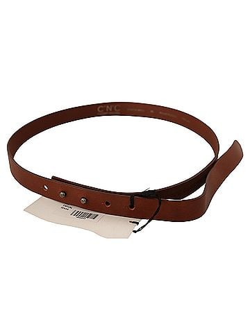 Costume National Brown Leather Silver Fastening Women's Belt (view 2)