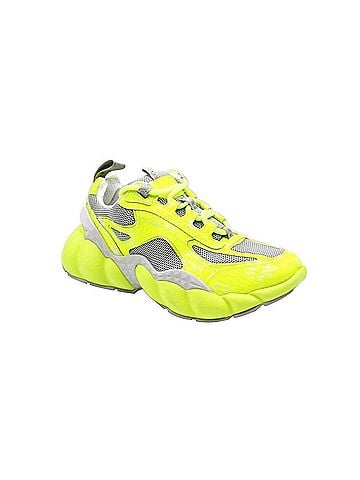 MCM Women's Neon Yellow Luft Collection Visetos Canvas Sneaker (36 EU / 6 US) (view 1)