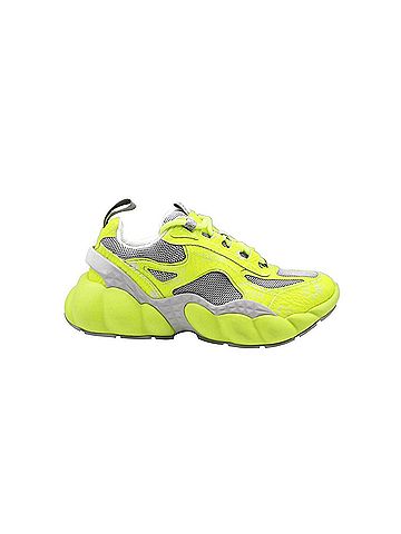 MCM Women's Neon Yellow Luft Collection Visetos Canvas Sneaker (36 EU / 6 US) (view 2)