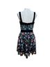 Mac Duggal 100% Polyester Floral Black Green Cocktail Dress Size 6 - photo 2