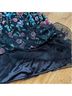Mac Duggal 100% Polyester Floral Black Green Cocktail Dress Size 6 - photo 11