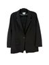 Ann Taylor 97% Wool 3% Spandex 100% Acetate Solid Black Blazer Size 12 - photo 1