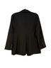 Ann Taylor 97% Wool 3% Spandex 100% Acetate Solid Black Blazer Size 12 - photo 2