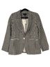 Talbots Checkered-gingham White Black Blazer Size 4 - photo 1