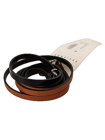 Costume National Brown Leather Silver Tone Buckle Women's Belt (view 1)