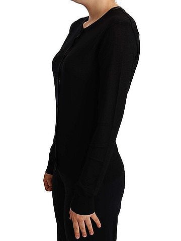 Dolce & Gabbana Basic Black Crewneck Pullover STAFF Sweater Women's Wool (view 2)