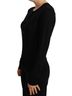 Dolce & Gabbana Basic 100% Wool Solid Black Black Crewneck Pullover STAFF Sweater Women's Wool Size L - photo 2