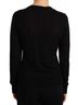 Dolce & Gabbana Basic 100% Wool Solid Black Black Crewneck Pullover STAFF Sweater Women's Wool Size L - photo 3