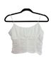 Princess Polly Solid White Tank Top Size L - photo 1