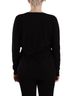 Dolce & Gabbana Basic 100% Wool Solid Black Black Wool V-neck Long Sleeves Pullover Women's Top Size M - photo 3