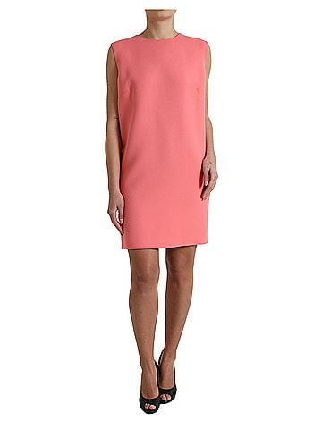 Dolce & Gabbana Basic Pink Virgin Wool Sleeveless Mini Women's Dress (view 1)