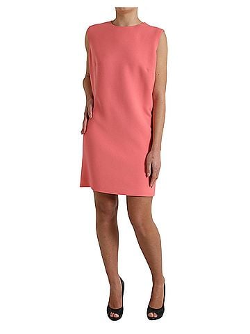 Dolce & Gabbana Basic Pink Virgin Wool Sleeveless Mini Women's Dress (view 2)