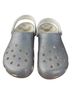Crocs Silver Flip Flops Size 9 - photo 1
