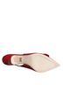 Dolce & Gabbana Basic 100% Leather Solid Red Red Devotion Leather Heels Slingback Women's Shoes Size 5 - photo 6