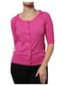 Dolce & Gabbana Basic 100% Wool Solid Pink Pink Wool Button Down Cardigan Women's Sweater Size XS - photo 1