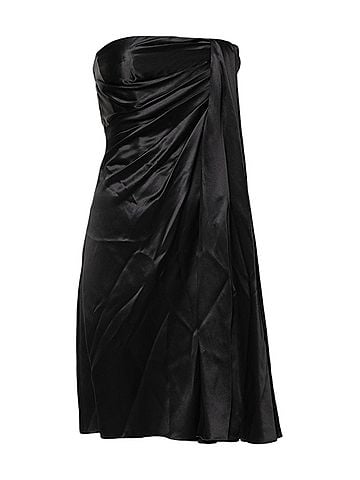 Dolce & Gabbana Basic Black Strapless Sheath A-line Mini Women's Dress (view 1)