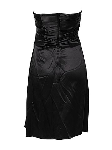 Dolce & Gabbana Basic Black Strapless Sheath A-line Mini Women's Dress (view 2)