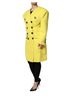 Dolce & Gabbana Basic 100% Wool Solid Yellow Yellow Double Breasted Trench Coat Women's Jacket Size M - photo 2