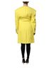 Dolce & Gabbana Basic 100% Wool Solid Yellow Yellow Double Breasted Trench Coat Women's Jacket Size M - photo 3