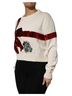 Dolce & Gabbana Basic 100% Other Solid Red White Sequined Crew Neck Pullover Women's Sweater Size M - photo 2