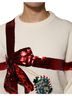 Dolce & Gabbana Basic 100% Other Solid Red White Sequined Crew Neck Pullover Women's Sweater Size XL - photo 4