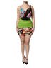 Dolce & Gabbana Basic 100% Silk Solid Multi Color Multicolor Floral Patchwork Fitted Mini Women's Dress Size L - photo 1