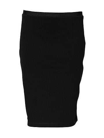 GF Ferre Black Polyester Pencil Cut Knee Length Women's Skirt (view 1)