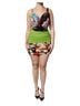 Dolce & Gabbana Basic 100% Silk Solid Multi Color Multicolor Floral Patchwork Fitted Mini Women's Dress Size M - photo 1