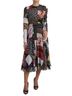 Dolce & Gabbana Basic 100% Silk Solid Multi Color Multicolor Patchwork Floral Leopard Women's Dress Size XL - photo 1