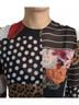 Dolce & Gabbana Basic 100% Silk Solid Multi Color Multicolor Patchwork Floral Leopard Women's Dress Size XL - photo 4