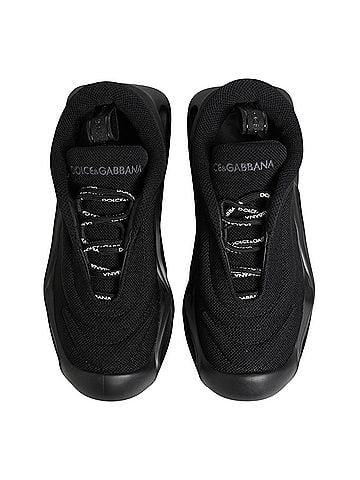 Dolce & Gabbana Basic Black Slip On Low Top Wave Sneakers Women's Shoes (view 2)